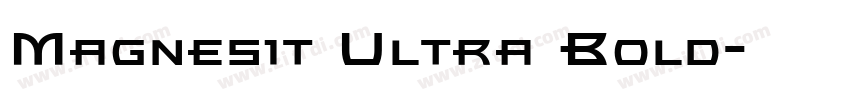 Magnesit Ultra Bold字体转换